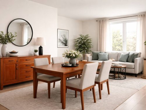 Decoración: cómo combinar muebles color cerezo con estilo y equilibrio (y que tu gato también lo disfrute)